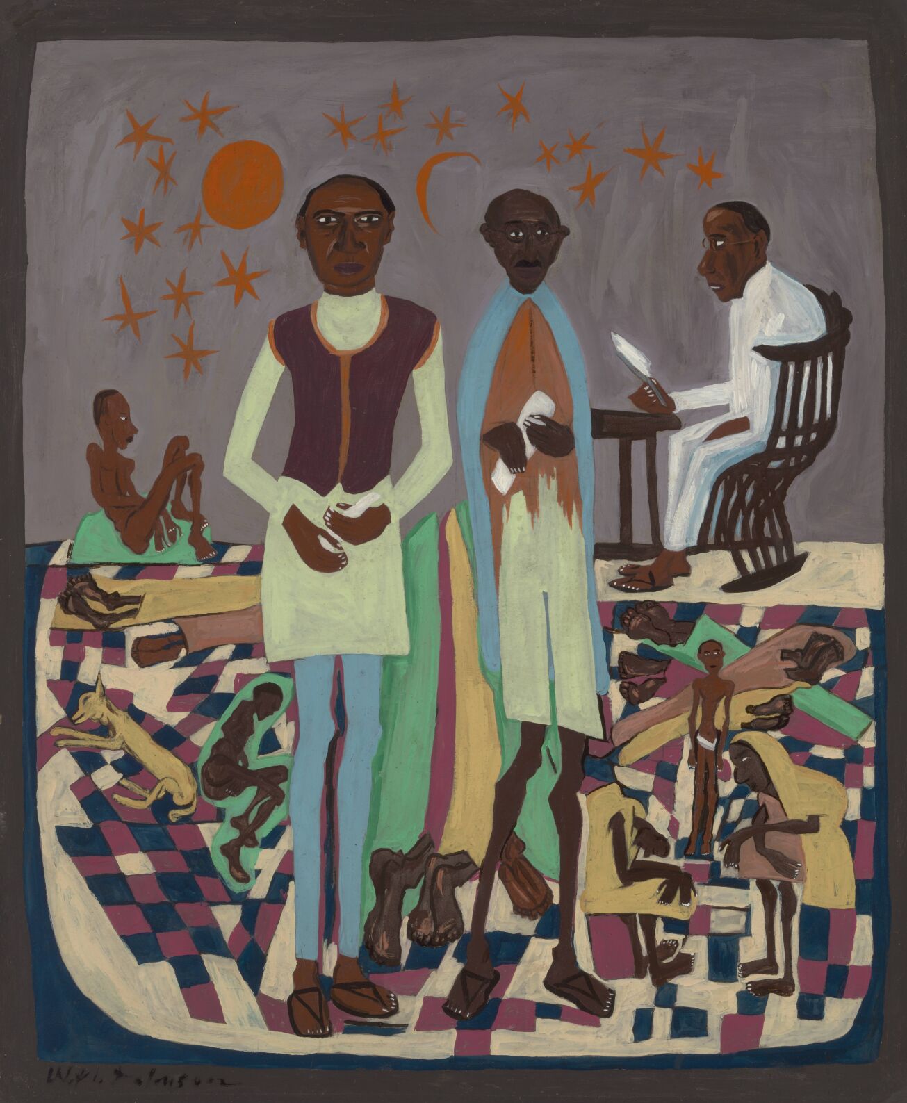'Nehru and Gandhi' by William H. Johnson